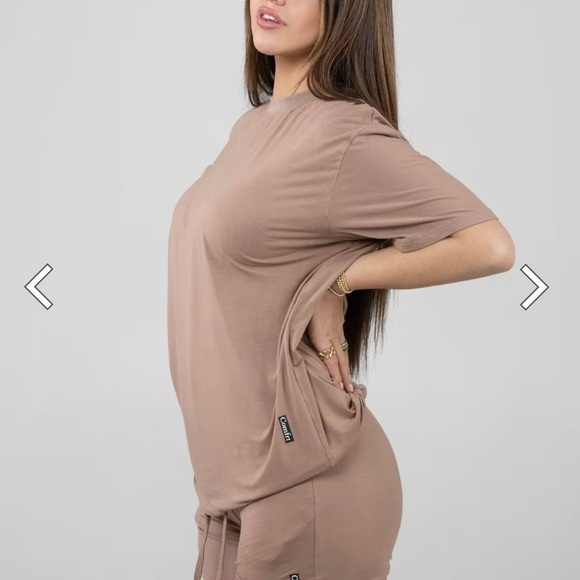 Comfrt Tops - Viral Comfrt Cloud Tee in Mocha 3X